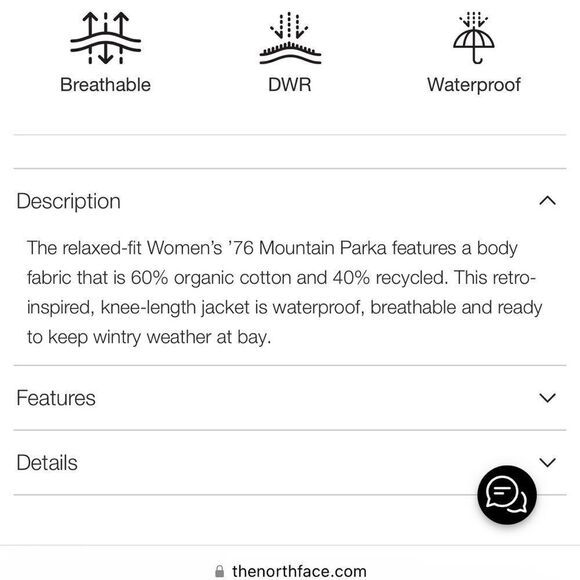 The North Face dryvent 76 mountain parka in tea green relaxed fit size large nwt - Picture 15 of 16